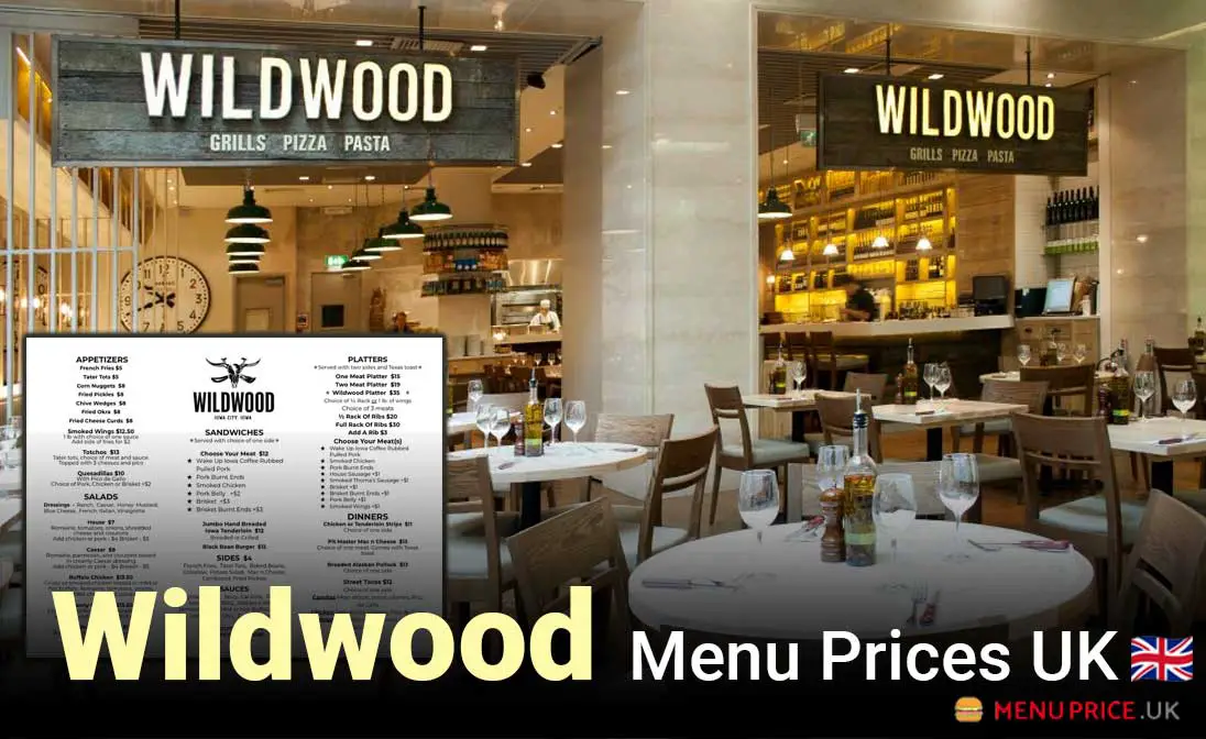 Wildwood Menu Prices UK 2024